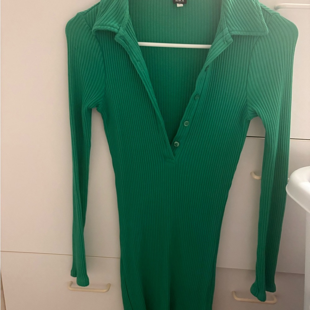 BDG Green Long Sleeve Dress